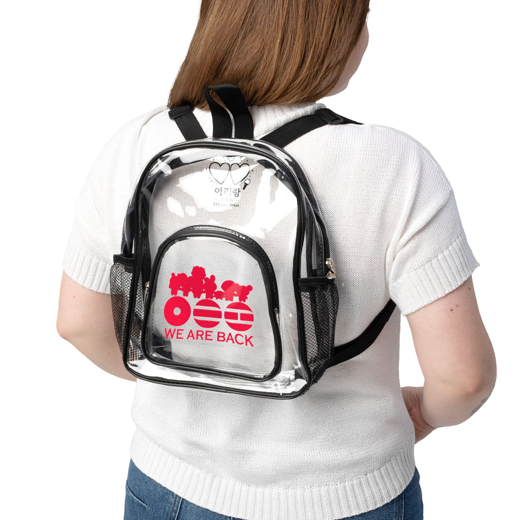 Clear Stadium Backpack —  “We Are Back”
